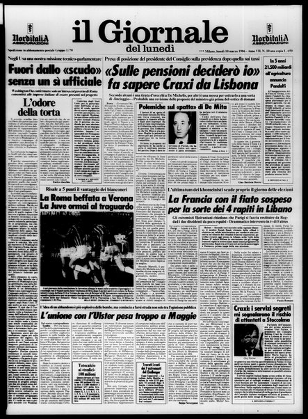 Il giornale del lunedi